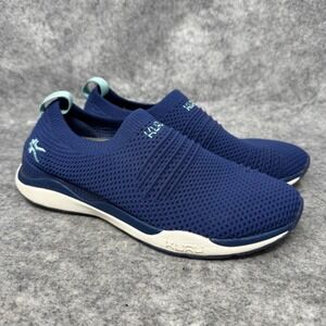 KURU Stride Knit Shoes Womens Size 7 Slip On Blue Comfort Walking Athleisure‎